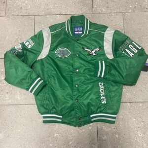 $240 Philadelphia Eagle Bomber Jacket Signature & Monogram Embroidered Size M